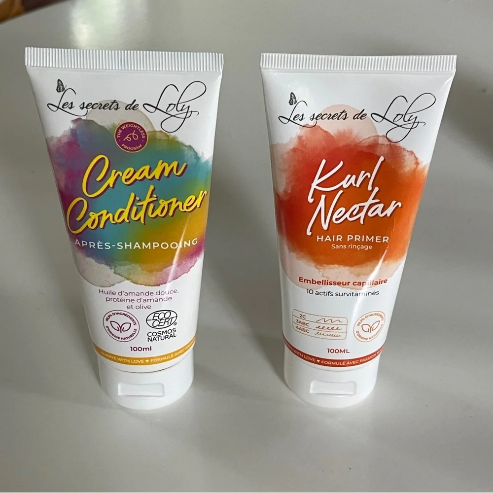 Cream Conditioner and Kurl Nectar Hair Primer Set - Les Secret de Loly